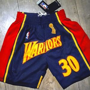 Steph Curry throwback championship shorts
